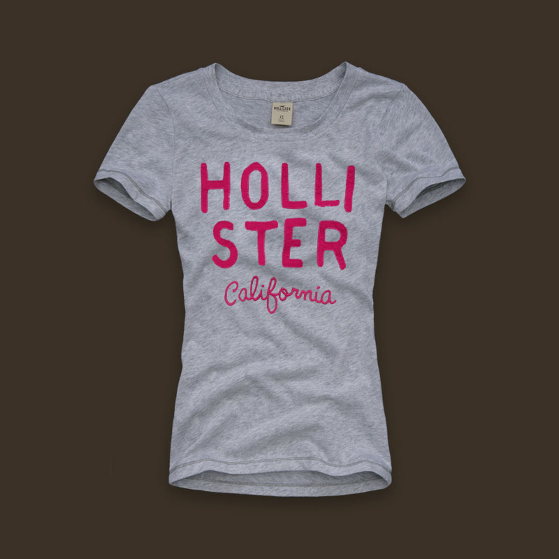 Hollister Mujeres De Cuello Redondo Corto Remera HCO4867